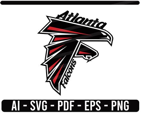 Atlanta Falcons Logo SVG NFL sports Football cut file for | Etsy