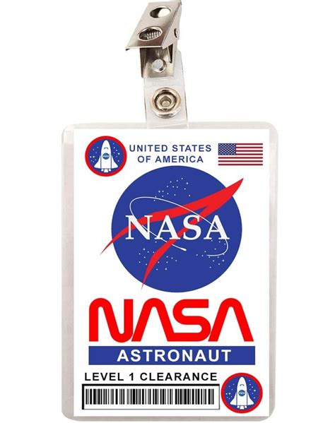 NASA Astronaut Level 1 ID ID Badge