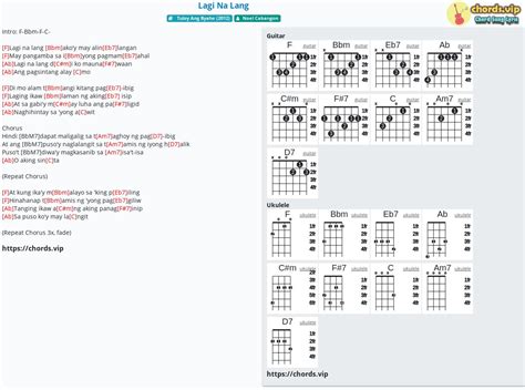 Chord: Lagi Na Lang - tab, song lyric, sheet, guitar, ukulele | chords.vip