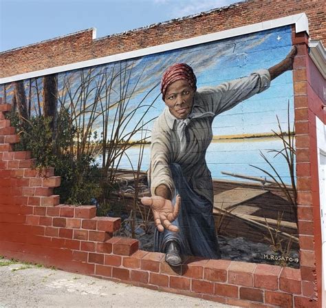 Harriet Tubman Mural in Maryland by Michael Rosato Graffiti Murals, Murals Street Art, Street ...