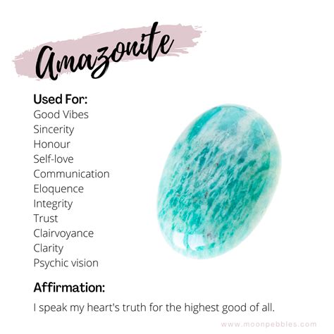 Amazonite - Healing Properties and Meaning | Moon Pebbles Australia