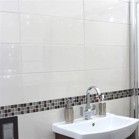 Related image | Ceramic wall tiles, Wall tiles, White tile bathroom floor