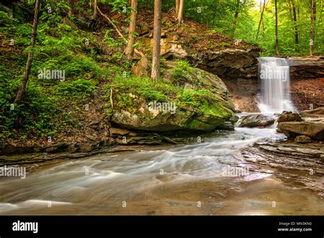 Blue Hen Falls in Cuyahoga Valley National Park Ohio. A gorgeous ...