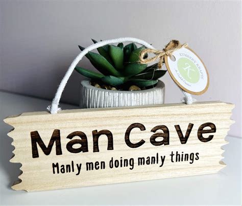 Man Cave Rustic Wooden Sign - The Market Co