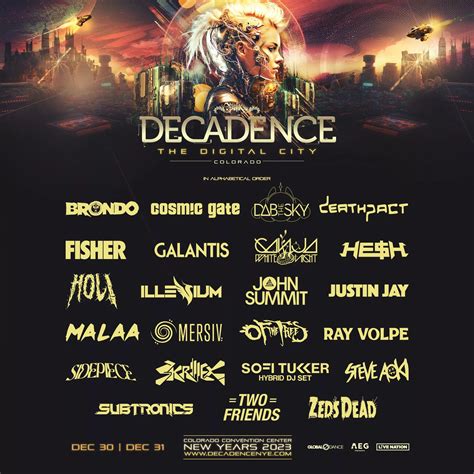 Decadence Colorado Reveals 2023 New Year’s Eve Lineup | Grooveist