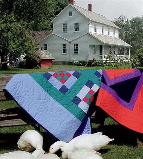 Quilts at an Amish farm | Amish farm, Amish quilts, Amish