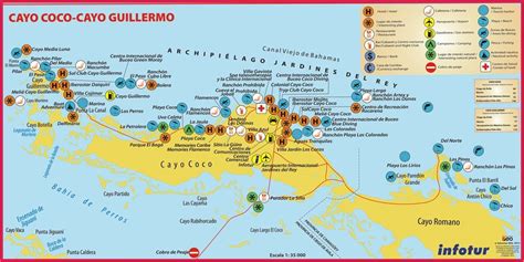 Map de Cayo Coco pour vos hôtels préférés | Cayo coco, Cuba hotels, Cuba