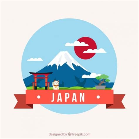 Premium Vector | Japanese landscape in 2023 | Japan icon, Japan image, Japan