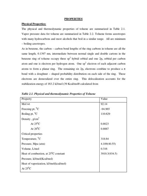 Toluene Properties&Uses | Benzene | Toluene