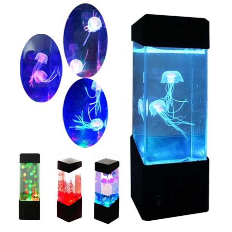 Jellyfish Aquarium LED Multicolor Lighting Fish Tank Mood Lamp Night Light New | eBay