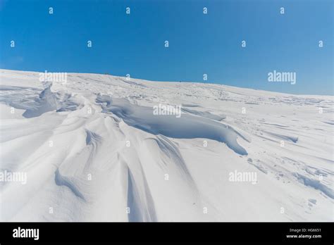 Blue & White at snowy mountains,Hokkaido ,Japan Stock Photo - Alamy