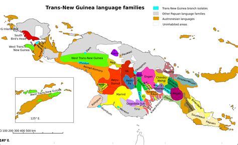 Trans-New Guinea Language Families [2000 × 1223] : r/MapPorn