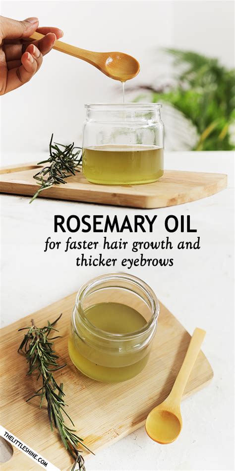 HOW TO MAKE ROSEMARY OIL FOR faster hair growth and thicker eyebrows - The Little Shine