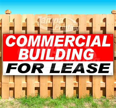 Commercial Building For Lease 13 oz heavy duty vinyl banner | Etsy