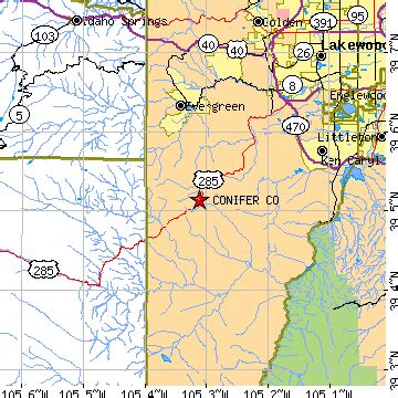 Conifer, Colorado (CO) ~ population data, races, housing & economy