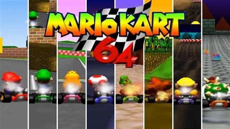 Mario Kart 64 // All Playable Characters - YouTube