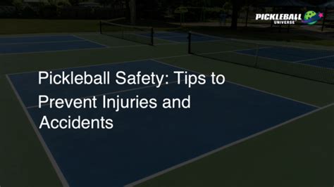 Pickleball Safety: Tips to Prevent Injuries and Accidents - Pickleball ...