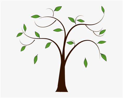 Clipart Tree With Branches And Leaves