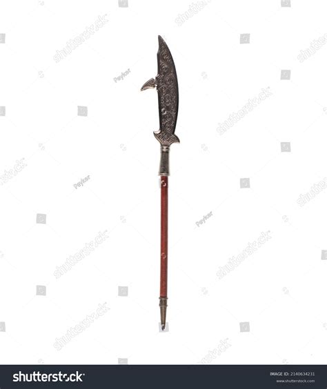 Medieval Spear Isolated On White Background Stock Photo 2140634231 ...