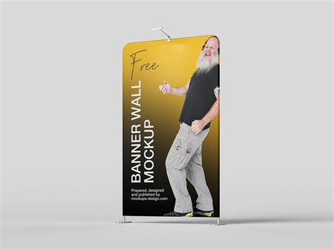 6 Free Vertical Standing Banner Mockups PSD Set - PsFiles