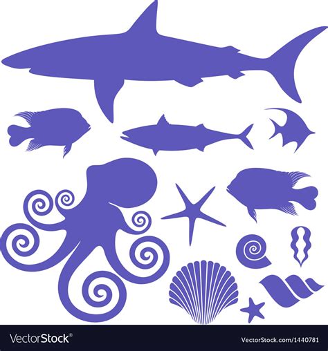 Sea life Royalty Free Vector Image - VectorStock