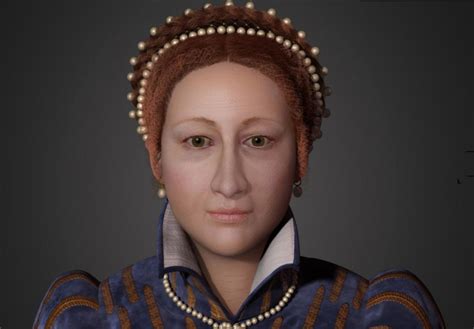 Computer reconstruction of Mary, Queen of Scots as she would have appeared during her reign ...