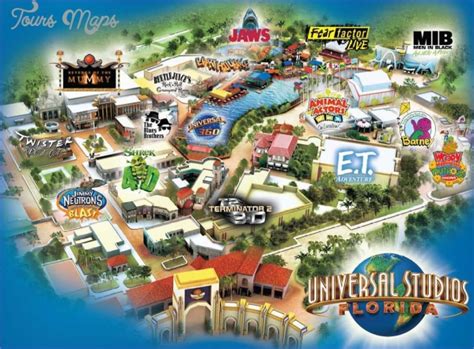 Universal Hollywood Studios Map - ToursMaps.com