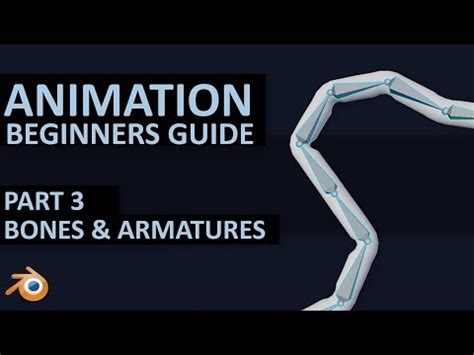 BASICS OF ANIMATION - Blender 2.8 - Part 3 - Bones & Armature - Learn 3D Now