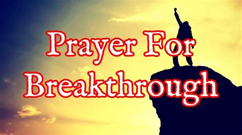 PRAYERS FOR BREAKTHROUGH