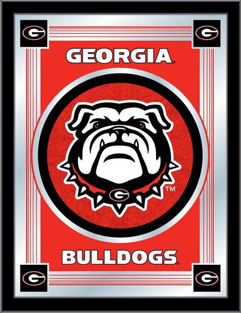 Georgia Bulldogs- Bulldog Logo Wall Mirror