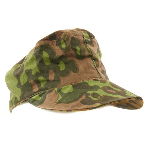 German WWII Reversible M43 Field Cap Oakleaf Pattern A Camouflage- 56cm, US 7 | eBay