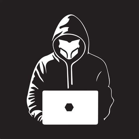 Hacker logo simple minimal vector illustration 14487777 Vector Art at Vecteezy