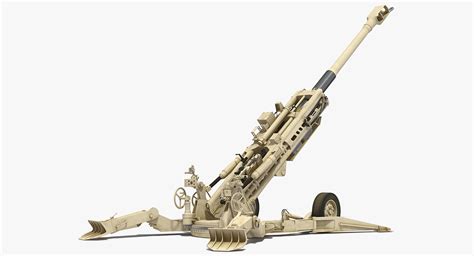 3D m777 howitzer 155mm desert model - TurboSquid 1325781