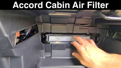 2017 Honda accord cabin air filter replacement / location - YouTube