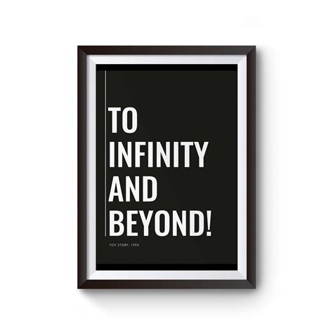 To Infinity And Beyond Poster