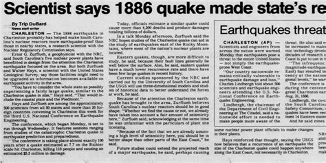 Greenville Roots: The 1886 Charleston earthquake