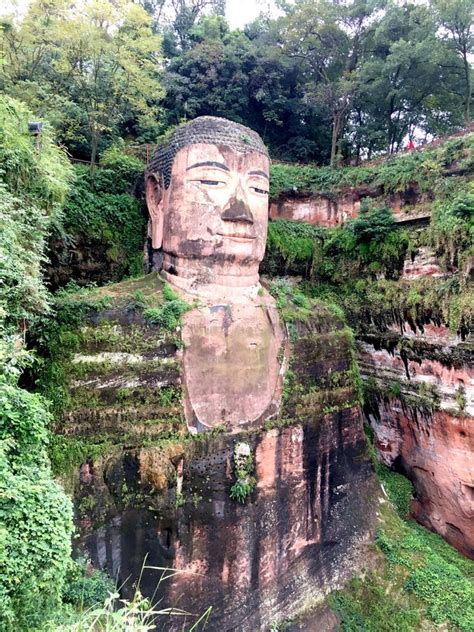 The Leshan Giant Buddha Stone Carve in Sichuan Province in China Stock Photo - Image of buddha ...