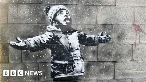 Banksy Port Talbot: Season's Greetings piece goes on display