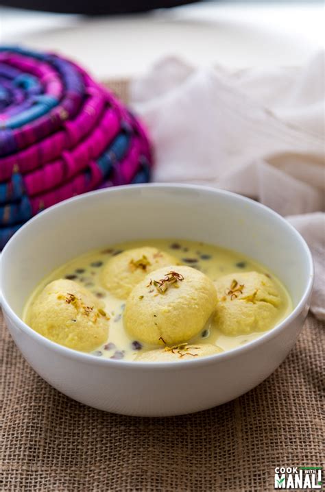 Kesar Rasmalai Recipe - Cook With Manali