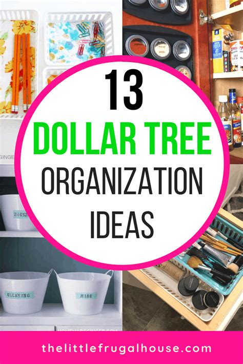 13 Dollar Tree Organization Ideas - The Little Frugal House