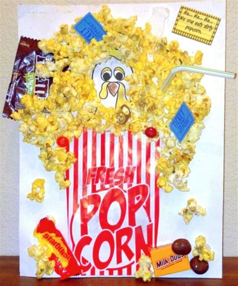 a popcorn bag made to look like an animal