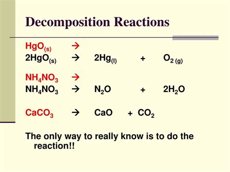 PPT - BALANCING EQUATIONS & CHEMICAL REACTIONS PowerPoint Presentation - ID:6850859