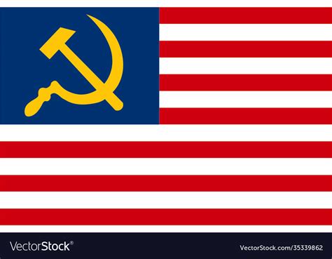 United states and ussr flags together Royalty Free Vector