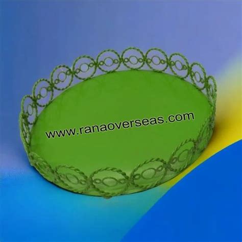 Wholesale Cheap Price Serving Tray Round Decorative Coffee Table Metal Tray at Rs 390/piece in ...