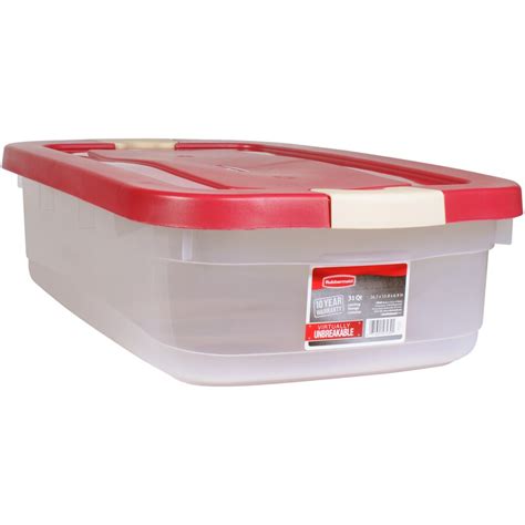 Rubbermaid Roughneck 31-Quart Clear Tote with Latching Lid at Lowes.com