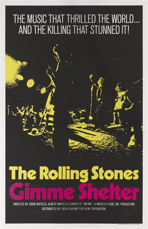 "The Rolling Stones In Gimme Shelter" Documentary (SF)