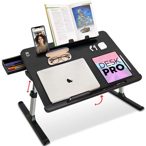 Cooper Desk PRO Large Folding Laptop Desk for Bed | Adjustable Laptop ...