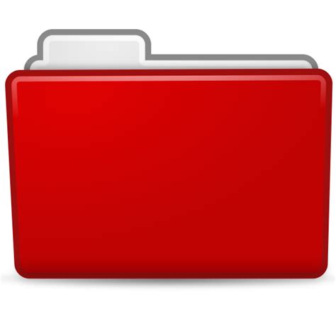 Red folder icon | Free SVG