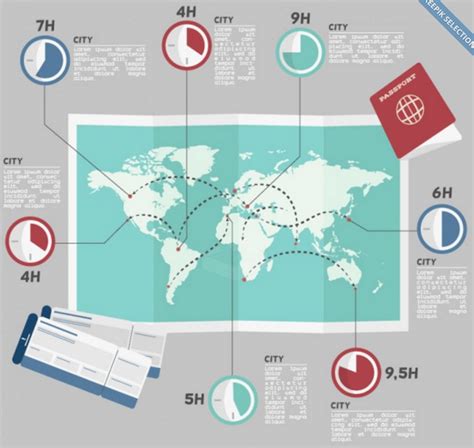 26 Best Free Vector Templates for Travel Infographics - Colorlib