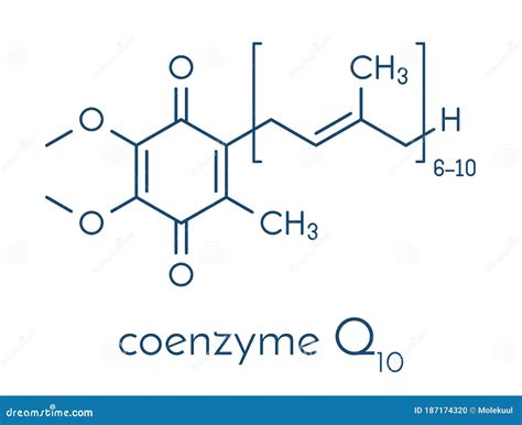 Coenzyme A, Chemical Formula And Skeletal Structure Cartoon Vector | CartoonDealer.com #209926119